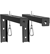 WALI Universal Projector Screen Ceiling Mount, Wall Hanging Mount L-Brackets, 12 inch Adjustable ...