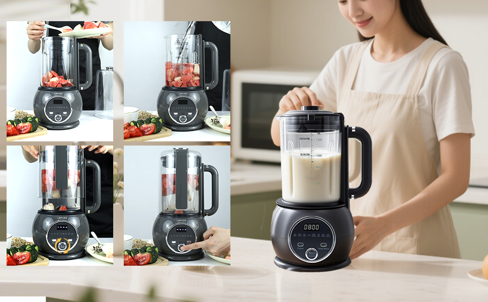 51OZ 10 in 1 Automatic Nut Milk Maker