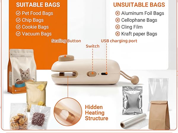 Rechargeable Mini Bag Sealer