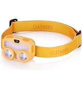 Claymore HEADY3 Yellow Rechargeable Headlamp – Compact 500 Lumens LED with Motion Sensor 6 Light ...