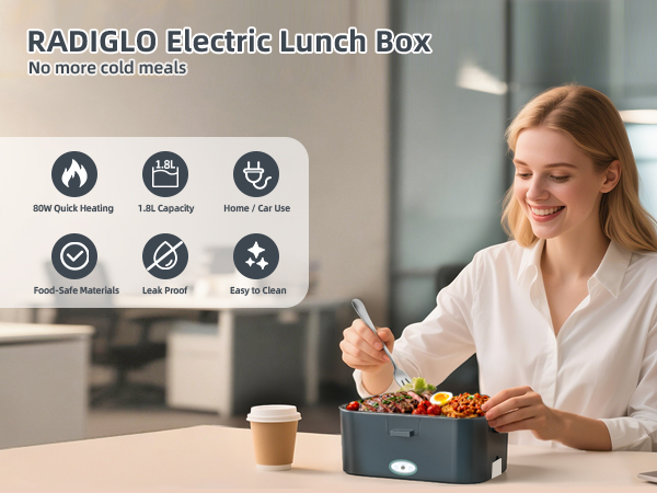RADIGLO Electric Lunch Box
