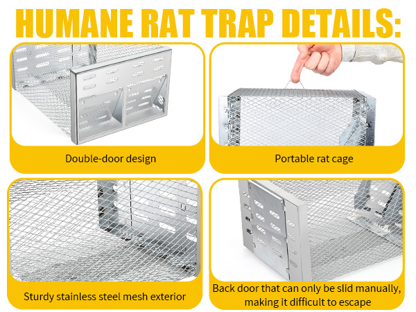 Humane Rodent Trap for Indoor &amp; Outdoor Use