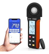 BTMETER Illuminance Light Meter w/Bluetooth - Digital Lumen Tester Measure Lighting Level Intensi...