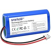 SPARKOLE 7.4V 2500mAh Li-ion Rechargeable Battery for Speaker/Remote Control Toy/Bluetooth Boom B...