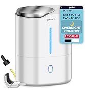 GENIANI Ultrasonic Cool Mist Humidifier for Bedroom, Large Rooms, Home, 4L - Easy Fill &amp; Clean Hu...