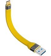 Duttek Short USB C to USB Cable 10Gbps, USB C to USB 3.1 Adapter OTG Cable, Short USB C Male to U...