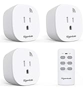 Syantek Remote Control Outlet Wireless Light Switch for Household Appliances, Expandable Remote L...