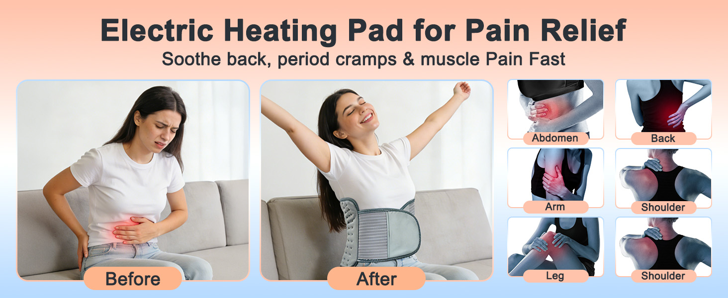 heating pad for back pain relief