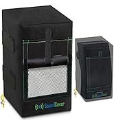 Two Medium Black Heavy Duty Waterproof UV Protection Speaker Covers - Outdoor Speaker Sound Flap ...