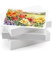 120 Sheets Cold Press Watercolor Paper 4x6Inch, 140lb/300GSM Heavyweight Natural Cotton Artist Pa...