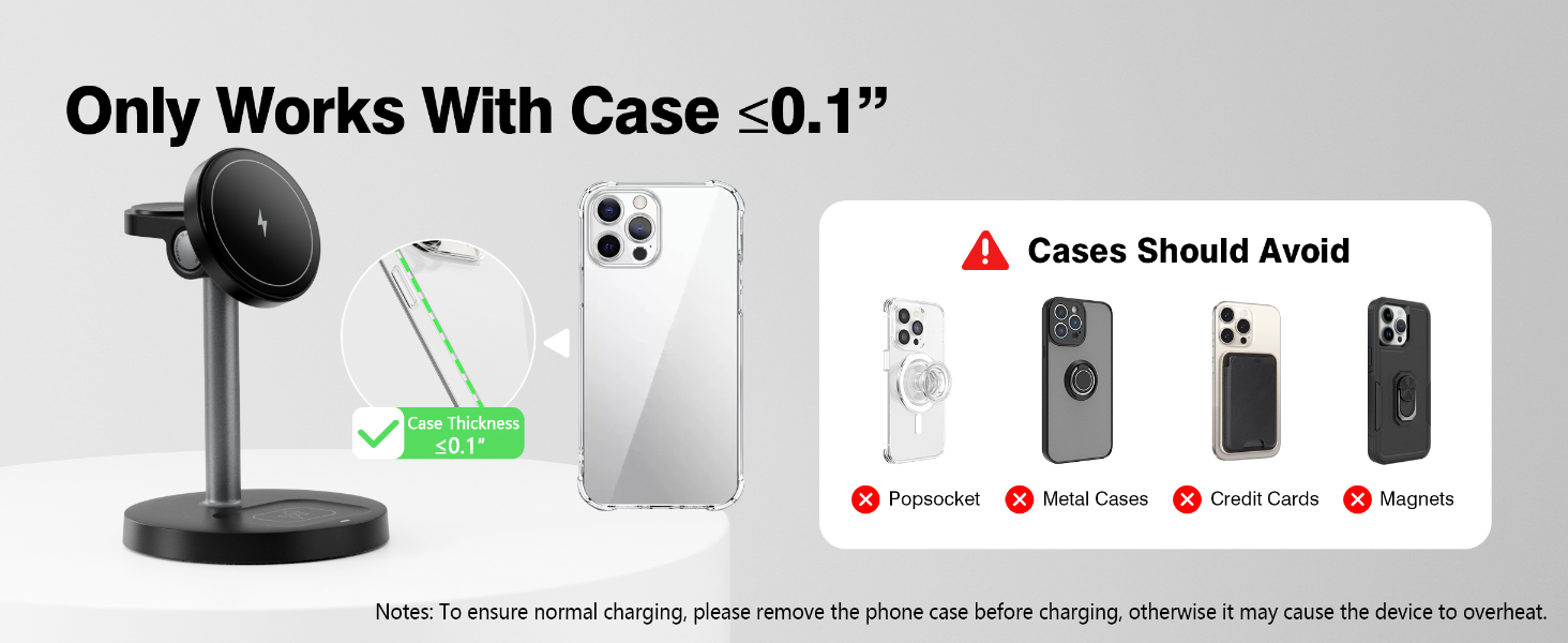 Wireless Charger Works With Case =0.1“