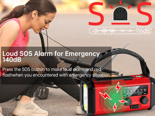 solar radio flashlight cell phone charger