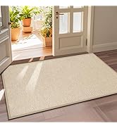 LEKEEPGO Door Mat 36"x59", Door Mat Indoor Entrance, Non Slip Rubber Backing Front Door Mat Washa...
