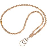 Ornaland Teacher Lanyard for Keys for Women Men Silicone Beaded Lanyards for ID Badges Nurse Stud...