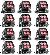 Dazzlingstage Mini Led Stage Lights, Corded 4 * 8w Led Par Lights, Lightweight RGBW 4IN 1 LED Sta...