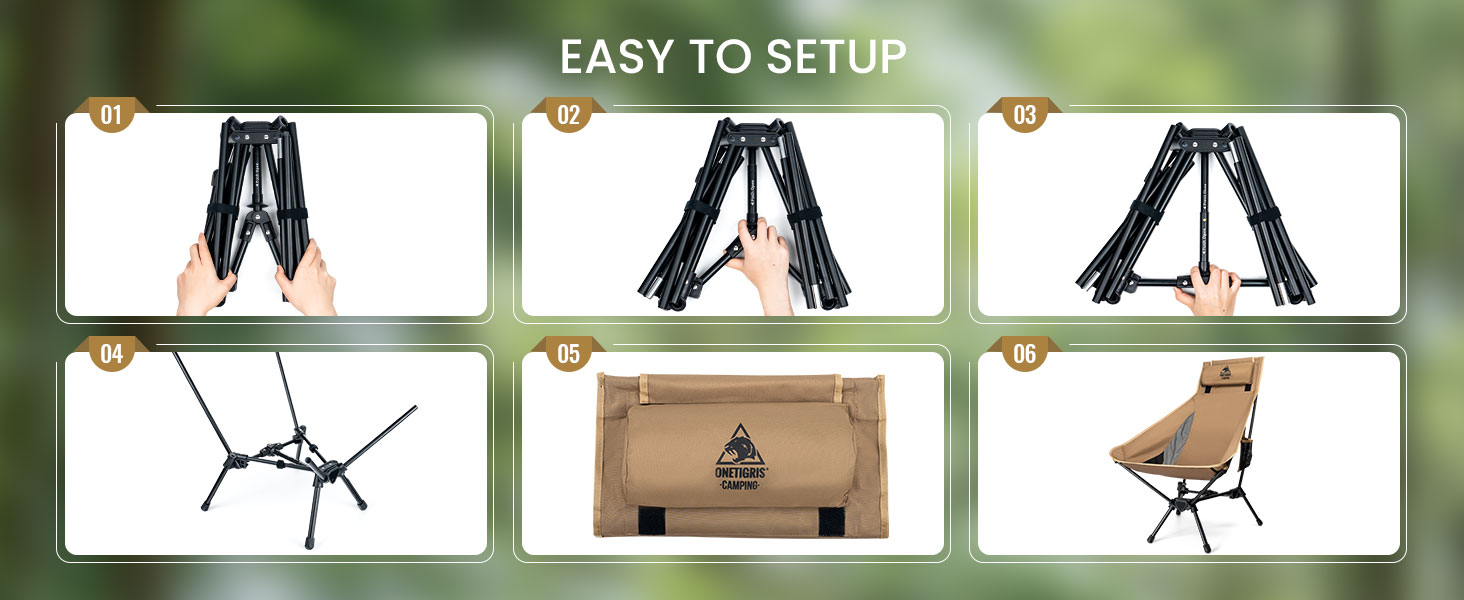 CE-ZDY11 Tigerblade camping chair