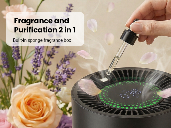 hepa air purifier smart wifi air purifiers for bedroom for home pets large room office kitchen