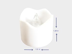 votive candles tea lights battery operated candles fake candles for gift Christmas Halloween