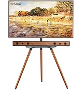 ECOTINY Tripod Easel TV Stand for 43 to 65 Inch LCD LED OLED Screen, Height Adjustable and Swieve...