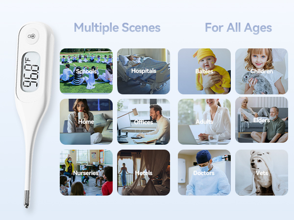 Armpit Reading Thermometer for Baby Kids and Adults