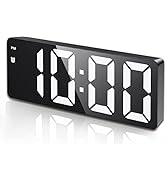 AMIR Digital Alarm Clock, [Upgraded Version] LED Clock for Bedroom, Electronic Desktop Clock with...