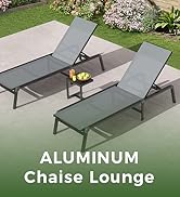 Aluminum folding lounge chair