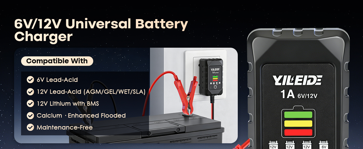 trickle charger battery maintainer 12v battery charger lifepo4 battery charger