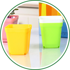 5 Plastic Plant Seedling Pots