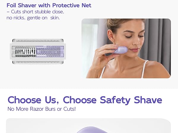 Cuts short stubble close. No nicks, gentle on sensitive skin.