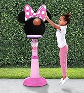 Minnie Mouse Plastic Basketball Set by Delta Children – Includes Basketball Hoop, 1 Basketball an...