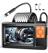 Dual-Lens Borescope with Light, Endoscope Camera with Light with 4.3" IPS Screen,1920P HD with 8 ...