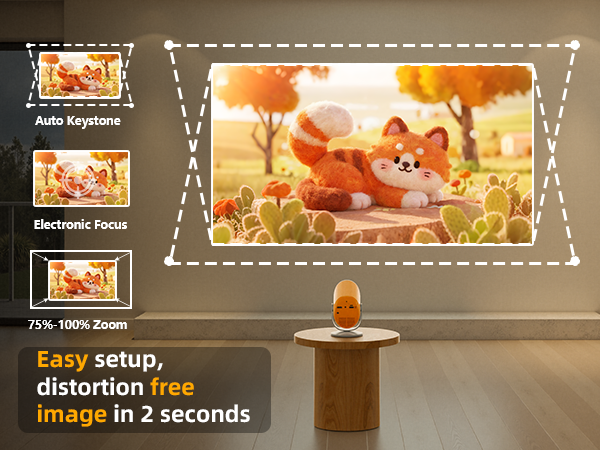 auto keystone projector