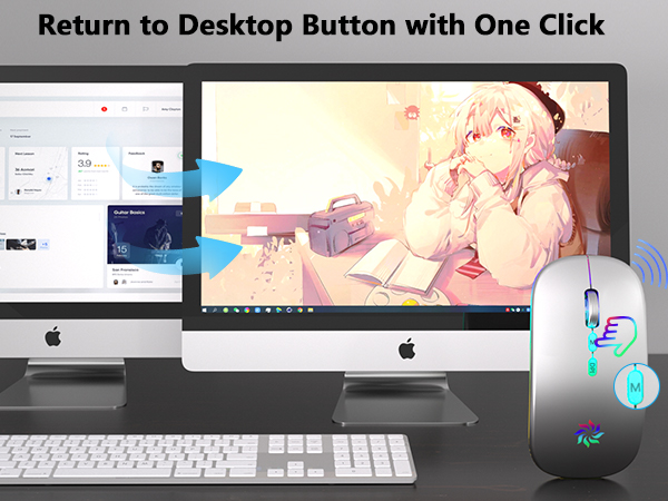 Return to Desktop Button with One-click