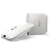 HXMJ- Foldable Bluetooth Travel Mouse,Wireless Portable 2.4G Arc Mice,Multi-Device (Bluetooth+2.4...