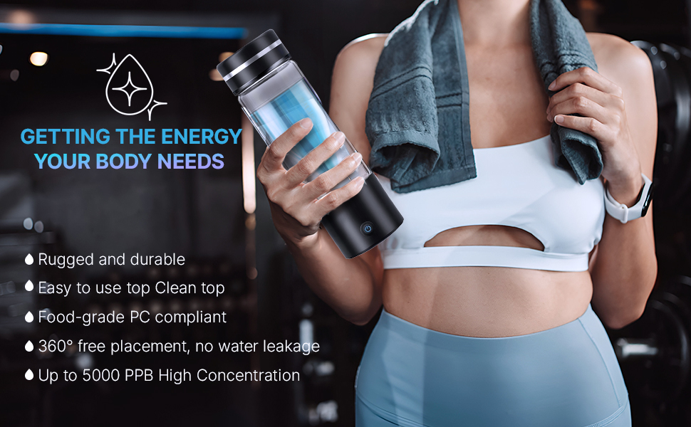 Hydrogen water bottle