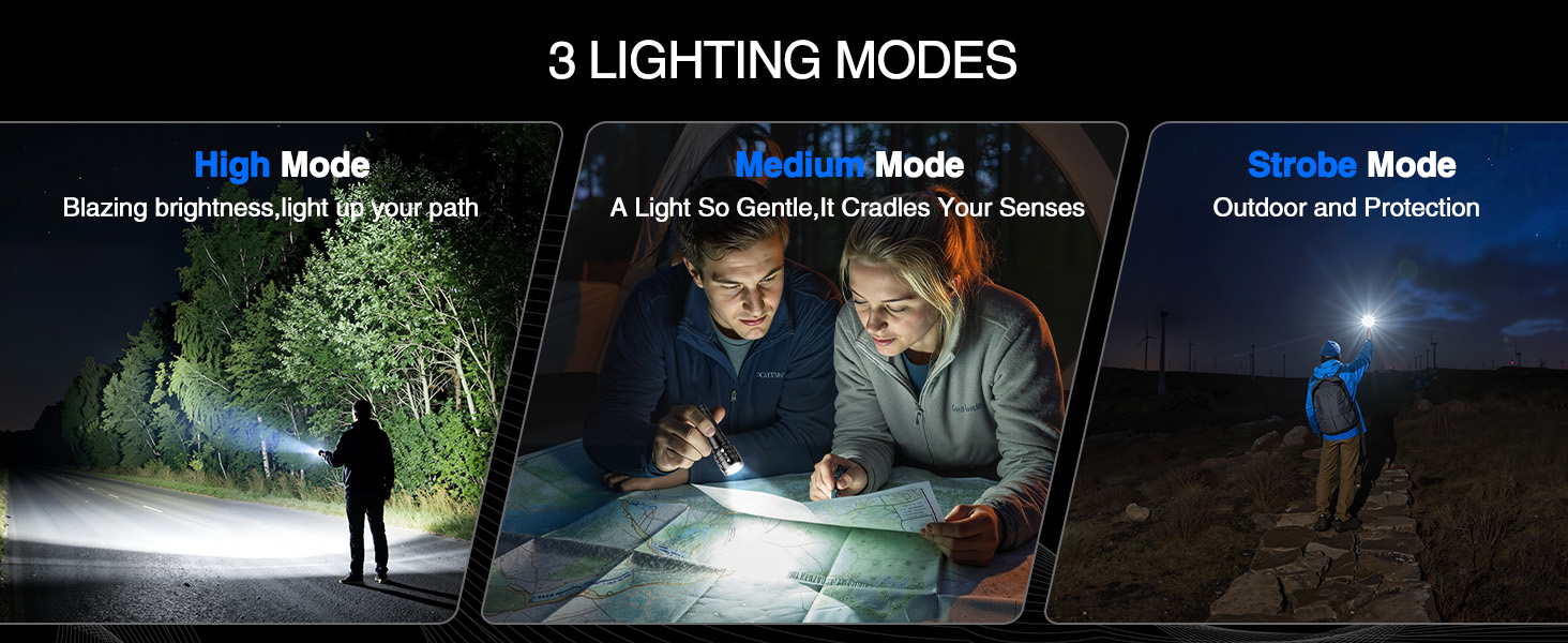 bright flashlight