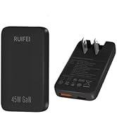 45W Flat USB C Wall Charger,2-Ports PPS GaN Android Phone Charger Block,Super Fast Charging for S...
