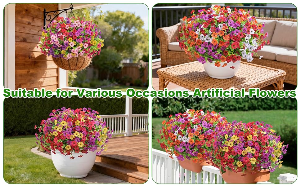 faux potted plants outdoor