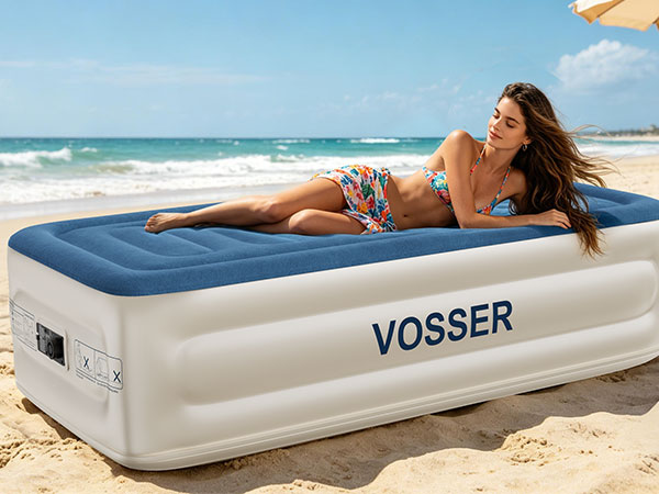 blow up mattress twin with built in pump