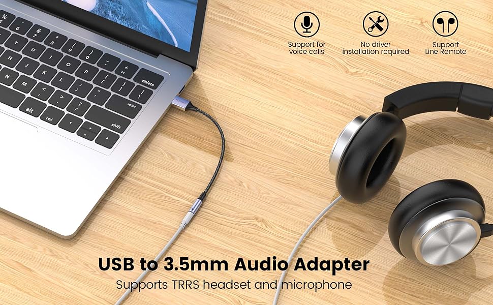 usb to 3.5mm audio adapter