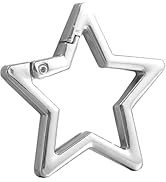 Star Shaped Stainless Steel Carabiner Keychain Clip, Snap Hook Holder for Keys, Wallet and Gear, ...
