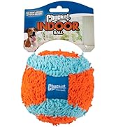 Chuckit! Indoor Fetch Ball Dog Toy (4.75 Inch), Orange and Blue