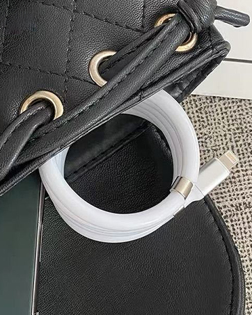 iphone cable car coiled