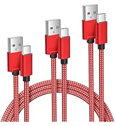 Elebase USB Type C Charger Cable 3 Pack 1.5/3.3/6.6FT,Car Charging Cord for iPhone 16 Pro Max Plu...