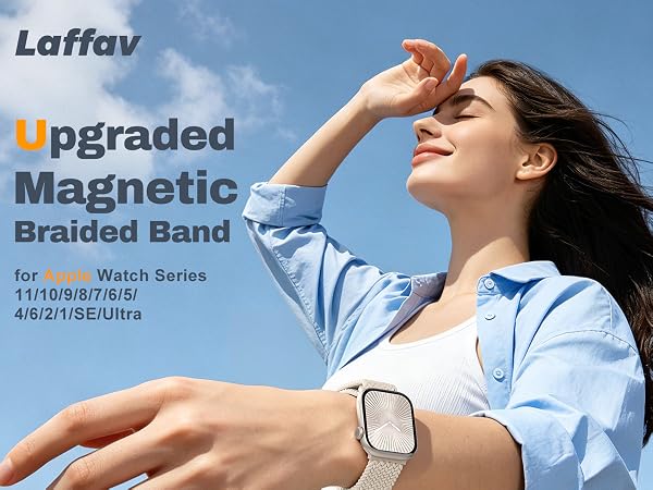 Braided Stretchy Band Compatible with Apple Watch Bands