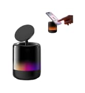 Hounyoln Magnetic Bluetooth Speaker, N52 Magnet Phone Holder,600mAh RGB Light Magnetic Speaker, 1...