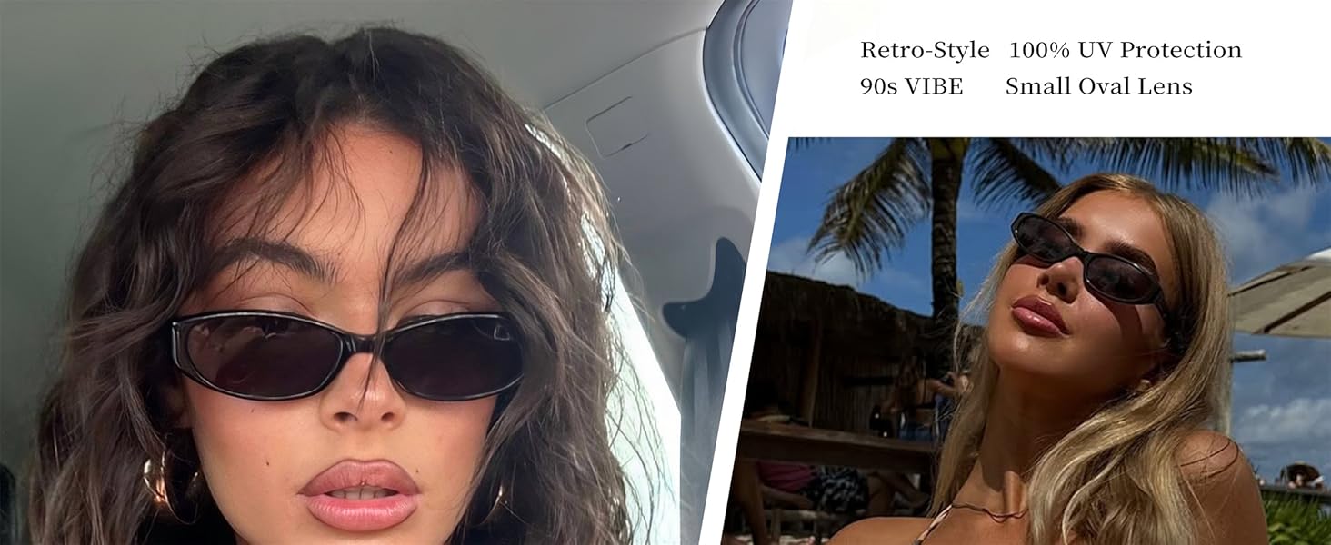 small oval sunglasses