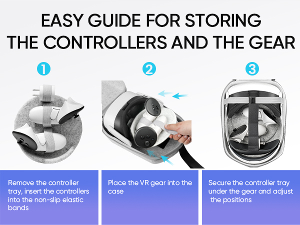 Easy store the controllers and gears