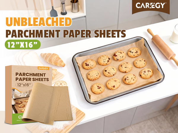 CAREGY Unbleached parchment paper for baking
