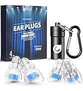 Reure High Fidelity Concert Ear Plugs, Noise Cancelling Silicone Ear Plugs 2 Pairs Great for Conc...